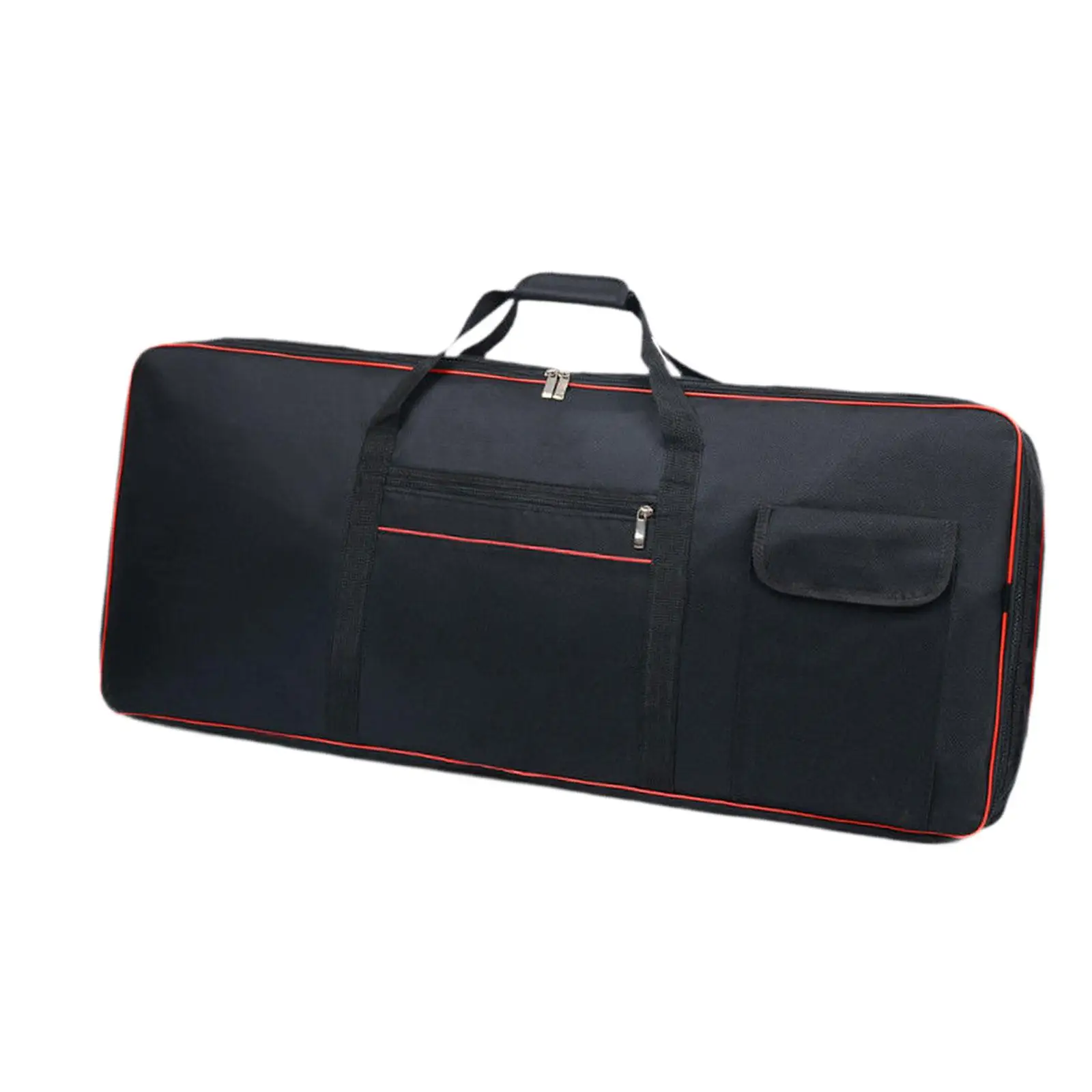 61 Key Keyboard Protective Case Waterproof Oxford Soft Padded Gig Tote Backpack Style with Accessory Pocket for Musicians