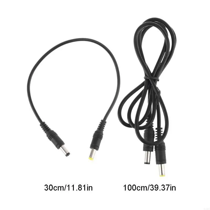 G2AC 5.5x2.1mm Male To 5.5x2.5mm Male Step Up Power Supply Cable Compatible for Wifi Router LED Light CCTV Camera Durable