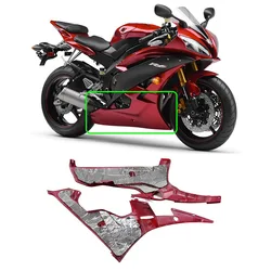 YZFR6 Heat Shield Fairing Melting Protection Pre-Cut Insulation Sponge Fit For YAMAHA YZF R6 YZF-R6 2006-2007