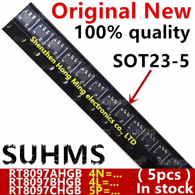 (5 шт.) 100% новый RT8097AHGB RT8097A 4N =... RT8097BHGB RT8097B 4L =... RT8097CHGB RT8097 5P =... чипсет sot23-5