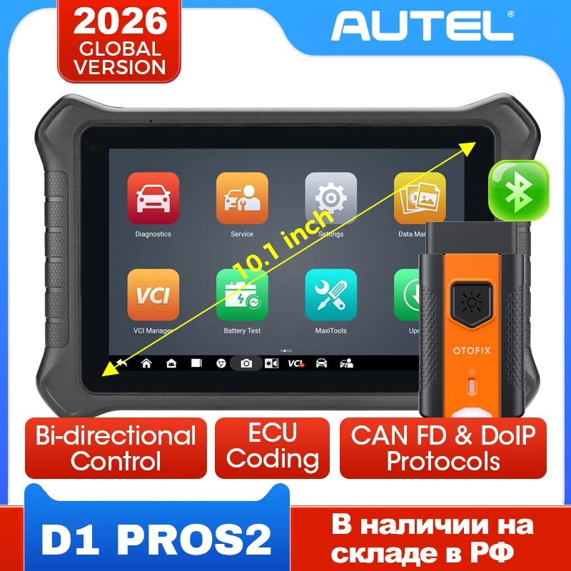 OTOFIX Diagnostic Scanner ECU Coding Bi-Directional Control Diagnostic Tools D1 PROS2  CANFD DoIP 2 Years Update Guided Functions
