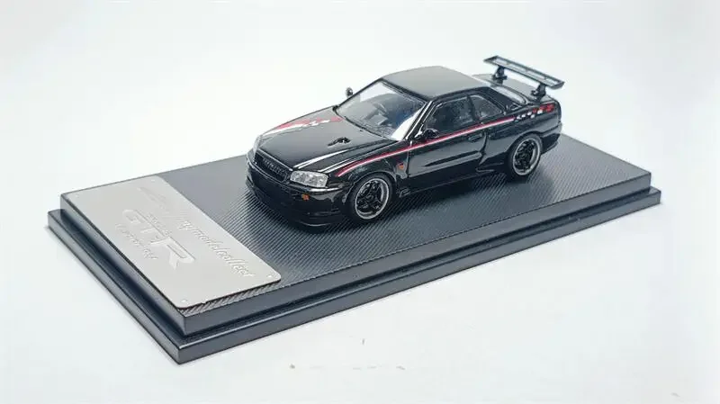 (Pre-order) Model Collect MC 1:64 Skyline GT-R Mk5 R34 V-SPEC-II Black Nismo limited300 Diecast Model Car