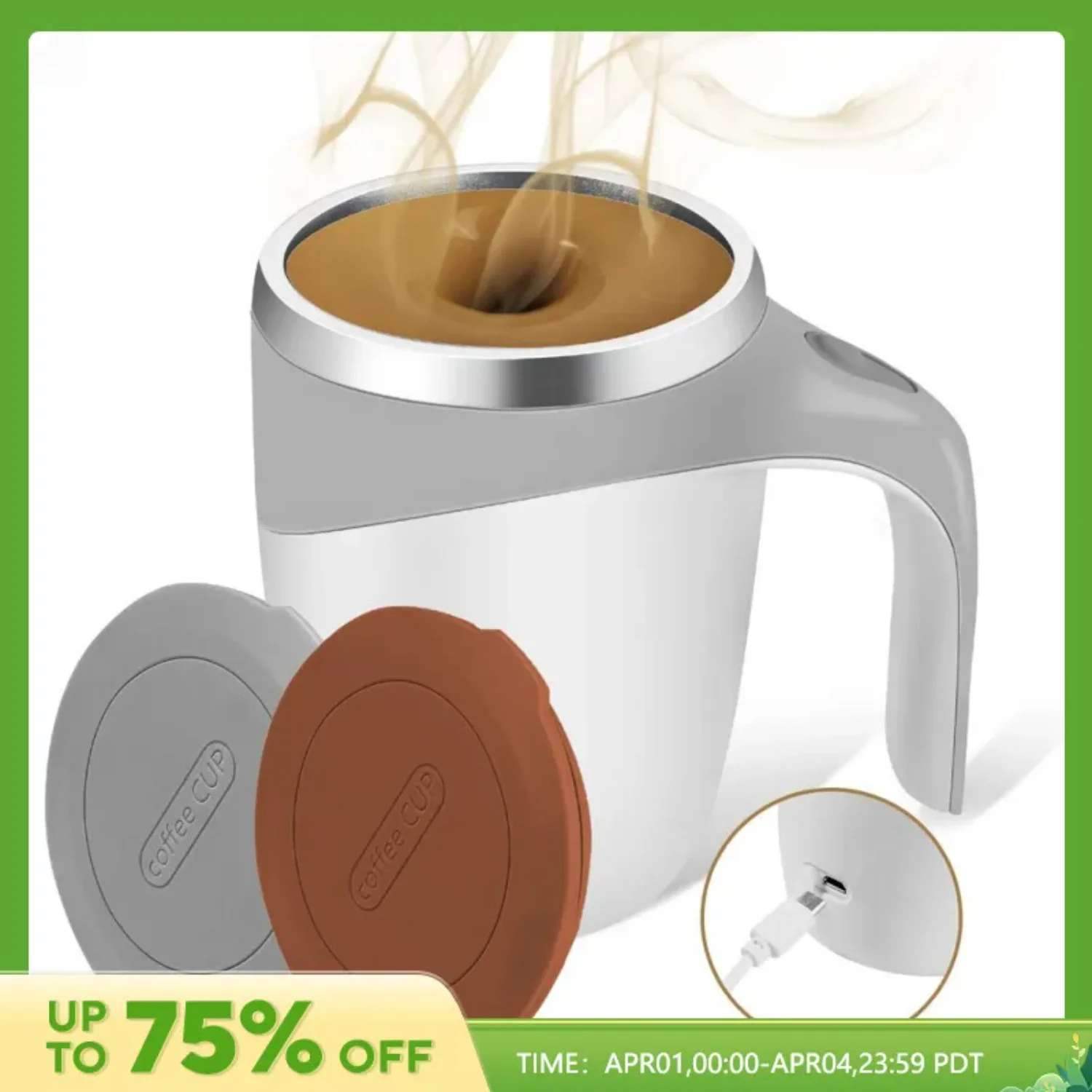 

Automatic Stirring Mug Rechargeable Model Stirring Coffee Cup Stirring Cup Lazy Milkshake Rotating Cup