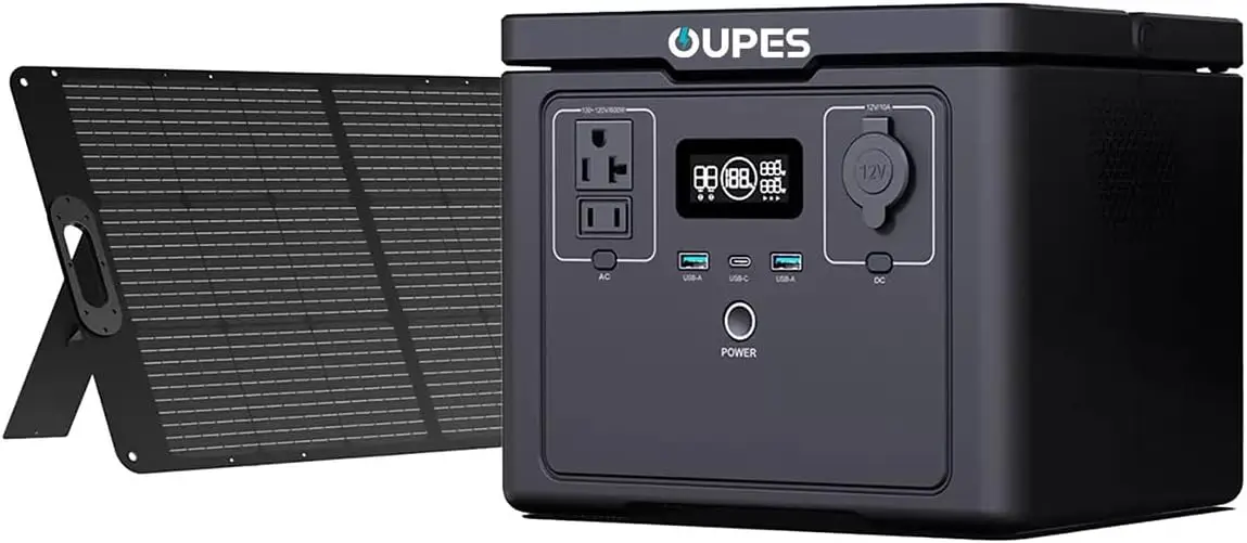 

Exodus 600 Plus 600W Solar Generator with 100W Solar Panel, 512Wh Portable Power Station with AC Outlet