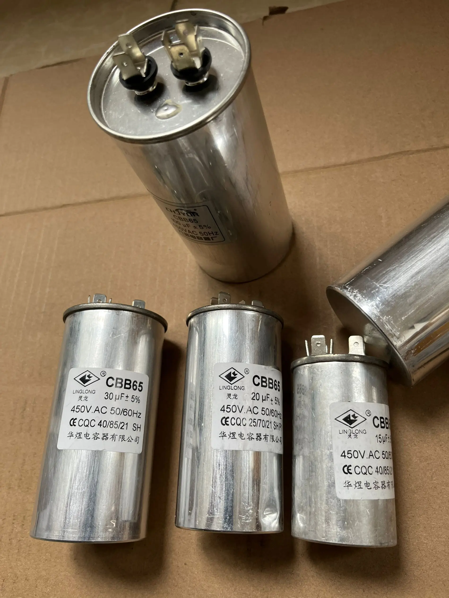 Cbb65 Wechselstrom motor Kondensator Klimaanlage Kompressor Start kondensator 450vac 20uf 25uf 30uf 35uf 40uf 45uf 50uf 60uf 70uf 5%