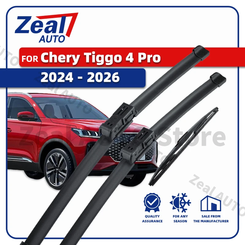 

LHD RHD Front Rear Wiper Blades For Chery Tiggo 4 Pro 2024 2025 2026 3x Windshield Windscreen Car Rain Brush Car Accessories