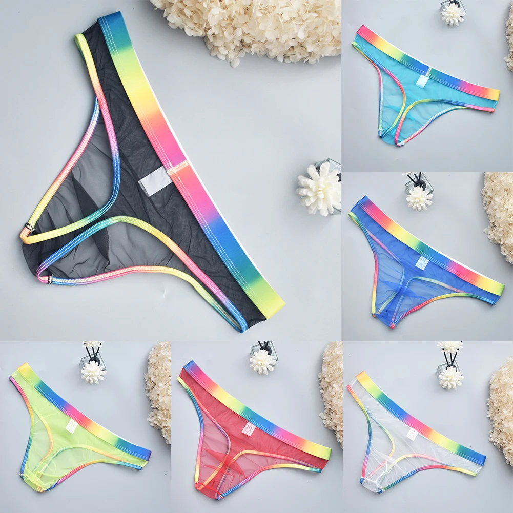 Panties Men Underwear Solid Color Spring Summer Daily Lingerie Low Waist Pouch Sexy Soft Daily Holiday Brand New
