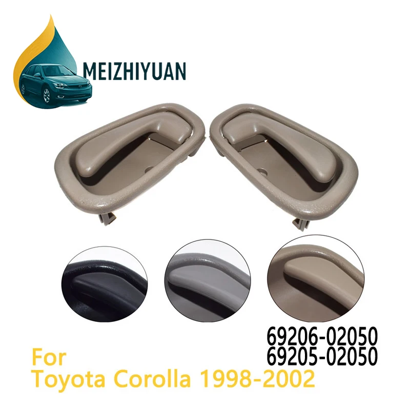 Black/Grey/Beige Inside Door Handle Front Rear Left Right for Toyota Corolla Geo Prizm 1998-2002 6920602050,69205-02050