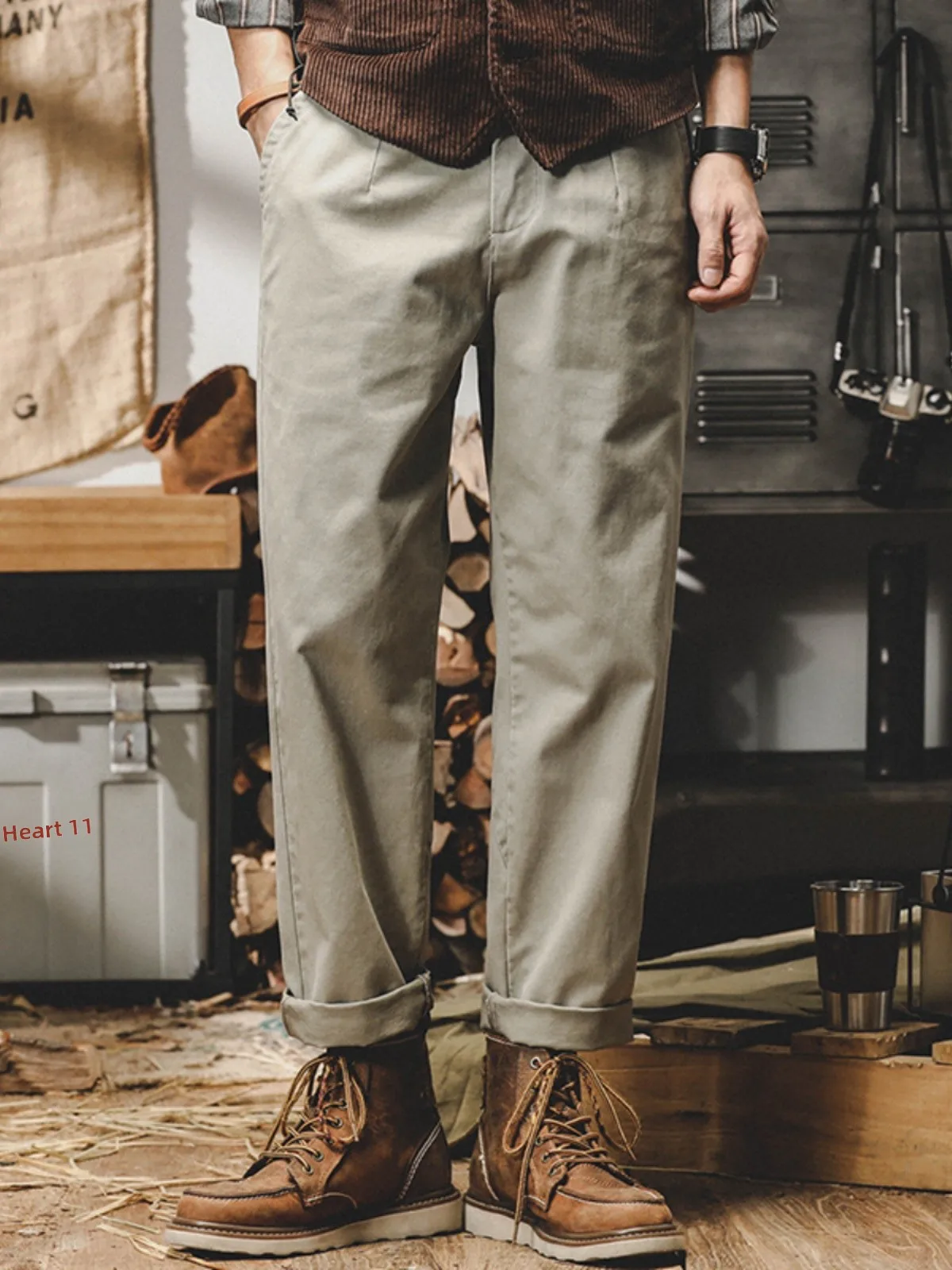 

Мужская рабочая одежда American Sle, брюки Fce на подкладке, повседневные свободные брюки цвета хаки, весенне-осенние брюки-карго, прямые брюки Cone Ape