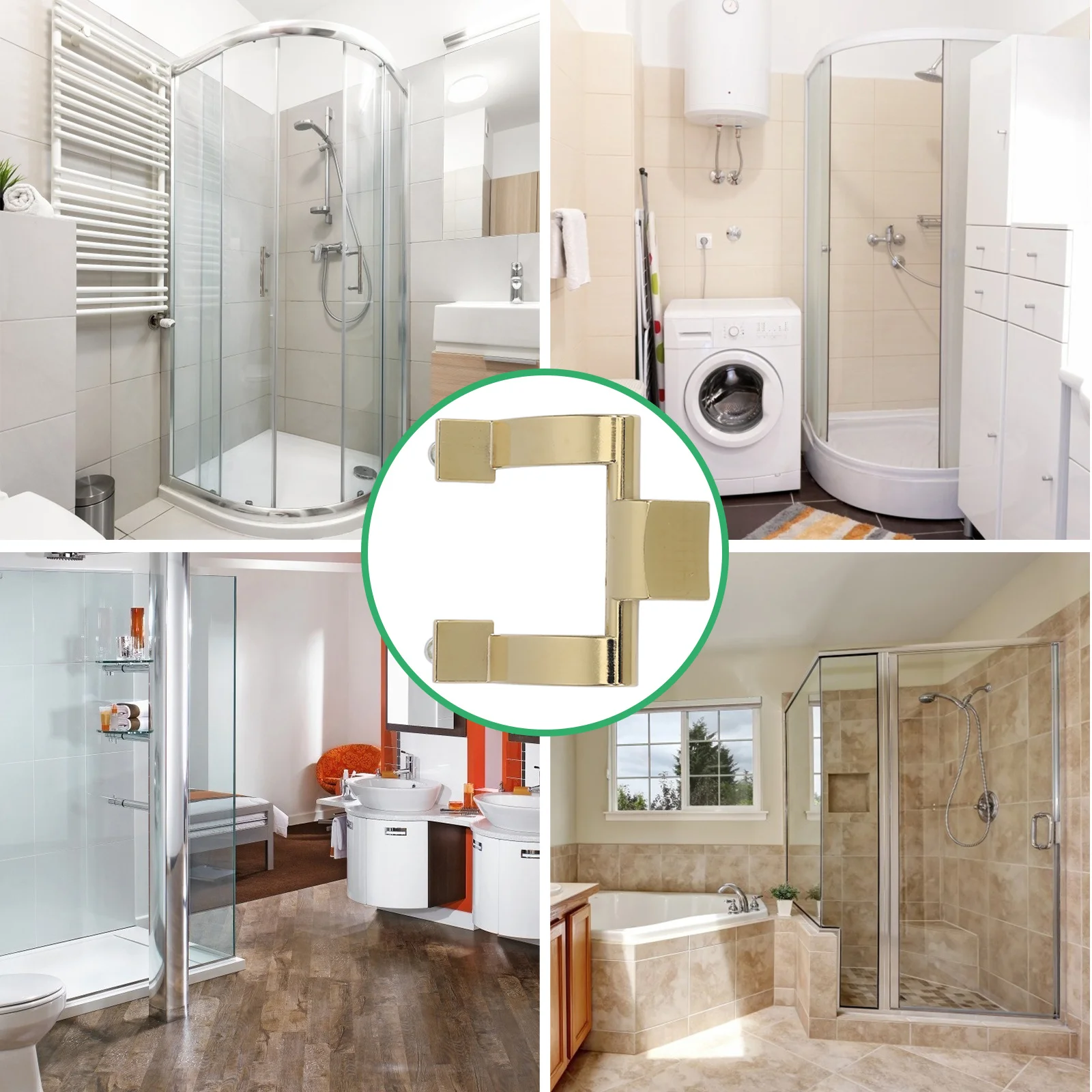 

2pcs Zinc Alloy Door Handle Matte Finish Durable Replacement For Shower Door Bathroom Sliding Cabinet Pull Handle Metal Hardware