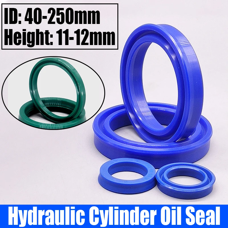 

1PCS Polyurethane Hydraulic Cylinder Oil Seal UN/UNS/UHS/U/Y Type Shaft Hole General Sealing Ring Gasket ID 40-250 Height 11-12