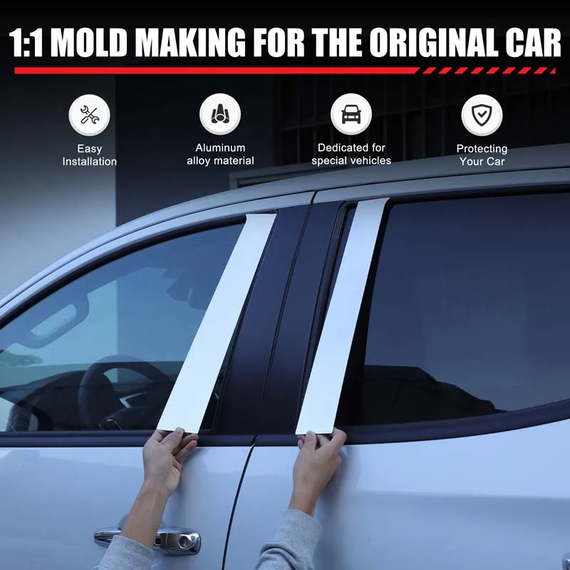 

2015-2023 For Mitsubishi L200 Triton window center column patch, window center column decoration piece, stainless steel, bright