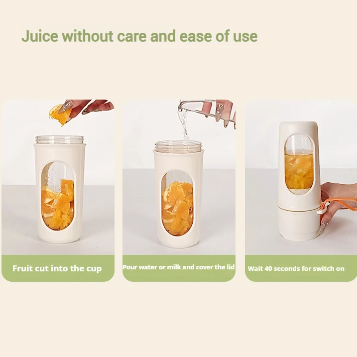 عصارة محمولة |   عصارة كهربائية لاسلكية متعددة الوظائف للاستخدام المنزلي. من السهل جدًا لصنع عصير الفواكه في كوب.) #2