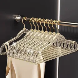 Acrylic Transparent Glitter Hanger with No Trace, Anti Slip, and Non Bulging Features for Storing Fairy Clothes