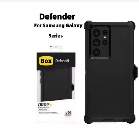 New With Clip For Otter Mechanical Type Defender Series Box For Samsung S24 S25 Ultra S21 Case S22Plus s23 ultra With Package