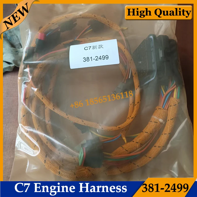 

High Quality New Excavator Engine Wiring Cable Harness 381-2499 3812499 For C7 Engine 324D/325D/329D Harness