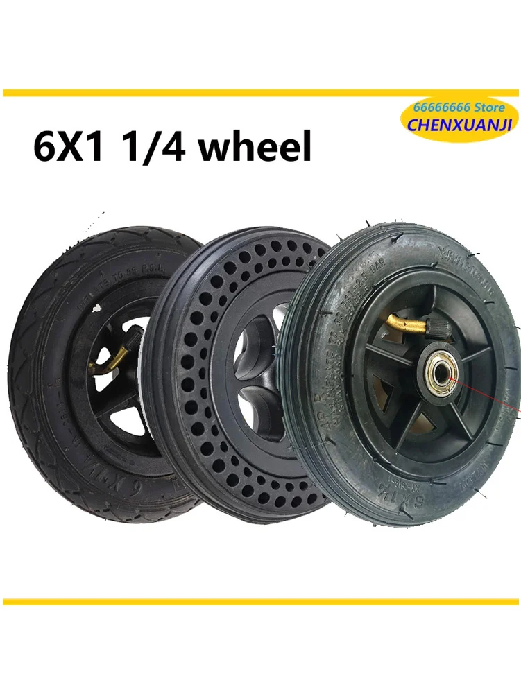 AliExpress scxjwt 6x11/4 Tire 6 Inch Solid / Inflation Wheel for Small Eurf Electric Scooter 150mm Tyre Inner Tube Fits Motorcycle A-Folding Bike
