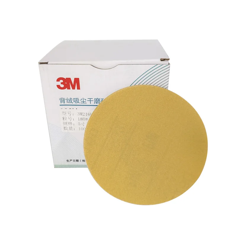 

3M216U 5 дюймов 125 мм без отверстий от 60 до 2000 Grits крючок и петля полиэфирная пленка шлифование наждачной бумагой диск абразивные полировальные инструменты