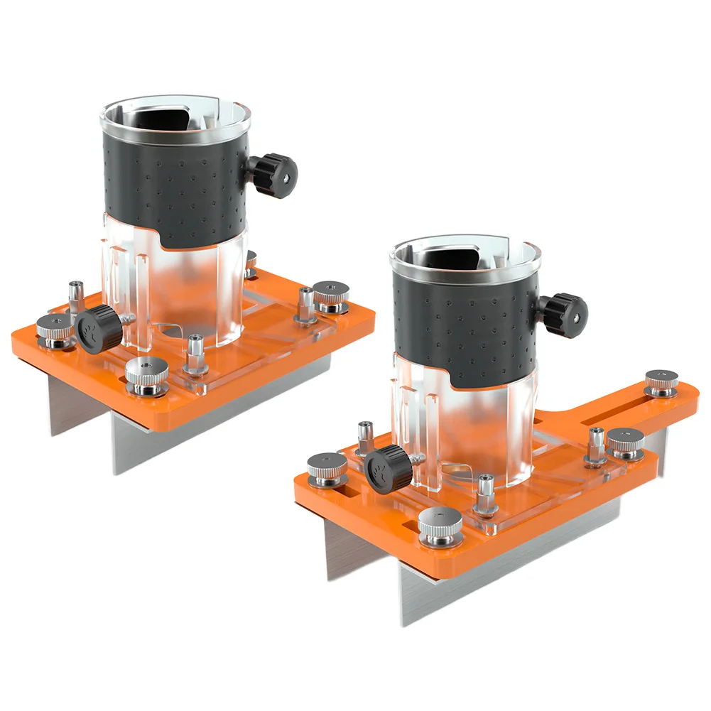 Base de défonceuse adaptable pour bois, outils pour défonceuse, fonctionne avec le bois, le plastique et le placage, disponible avec butée