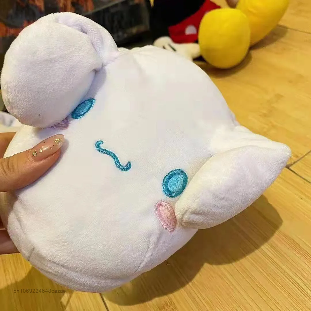 Sanrio Cinnamoroll домашние хлопковые тапочки с передвижными ушками роскошные дизайнерские мягкие на плоской подошве женские Мультяшные домашние Симпатичные пушистые Тапочки