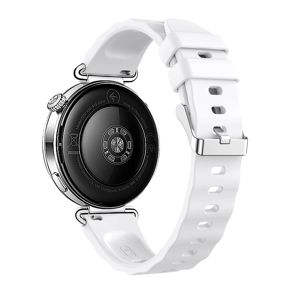 18 mm Damen-Silikonarmband für Garmin Venu 4 41 mm/3S/2S Ersatzarmband für Forerunner 265S/255S Music/Vivoactive 4S 3S – Detail 1