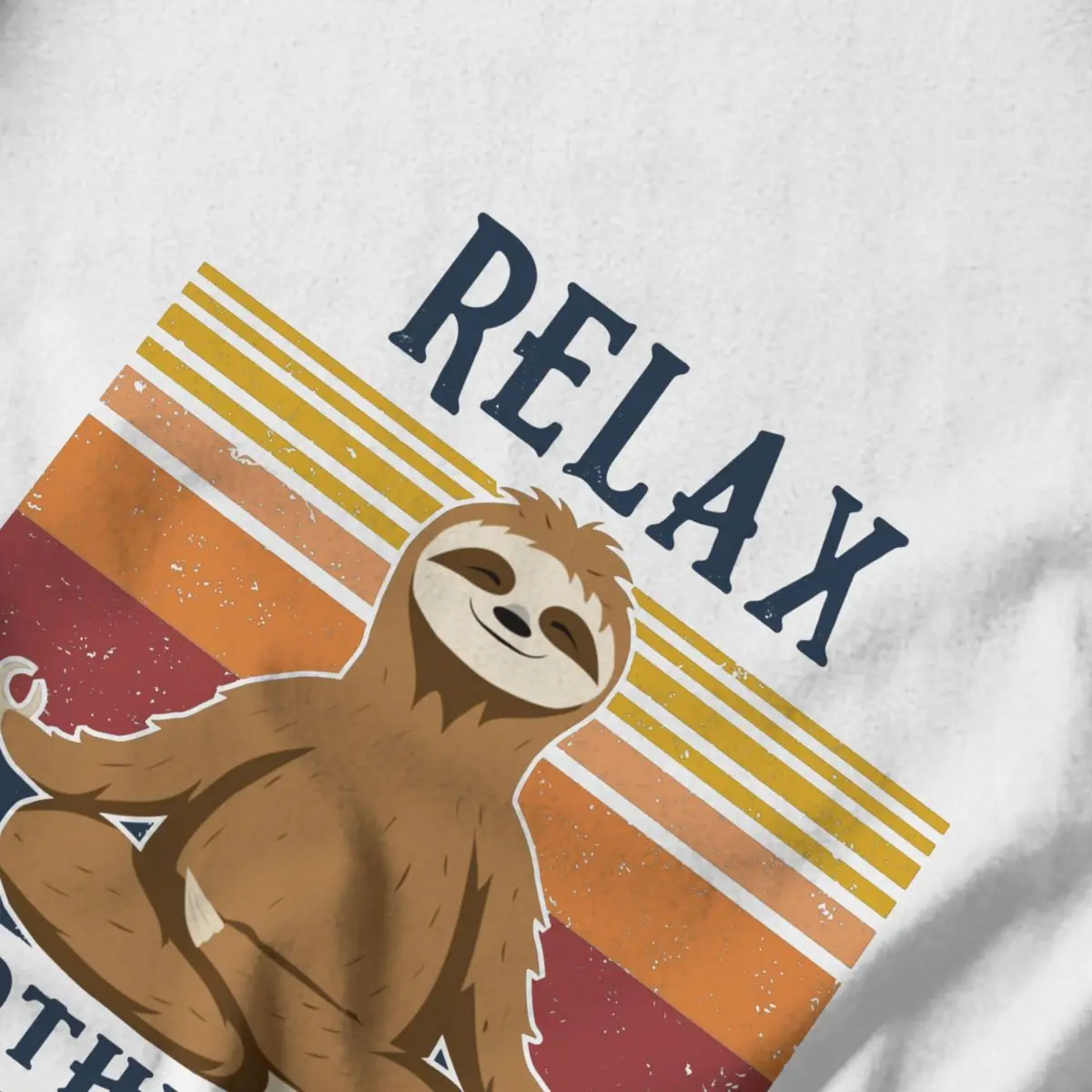 Men T Shirt Sloth Yoga Funny Vintage Relax Nothing Is Under Control Gifts Y2K Graphic Short Sleeve Unisex Tops T Shirts