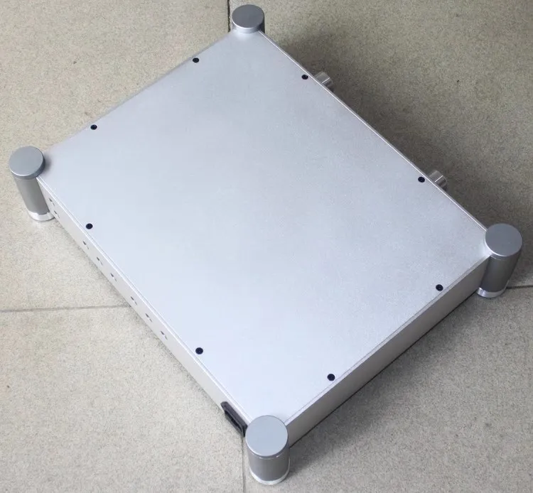 W430 H92 D340 Пескоструйный алюминиевый корпус лампового усилителя ЦАП Корпус декодера Задний корпус DIY Предусилитель Hi End Box для наушников