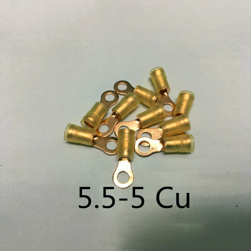 Conectores de pala de terminal de engarzado de conector de cable macho hembra con aislamiento de cobre -196 ° Prensado en frío en forma de U O con funda de silicona