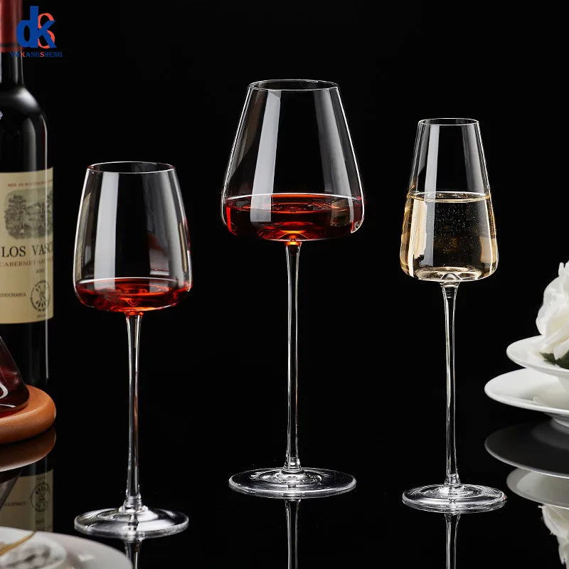 

2PCS 260-650Ml Collection Level Handmade Red Wine Glass Ultra-Thin Crystal Burgundy Bordeaux Goblet Art Big Belly Tasting Cup