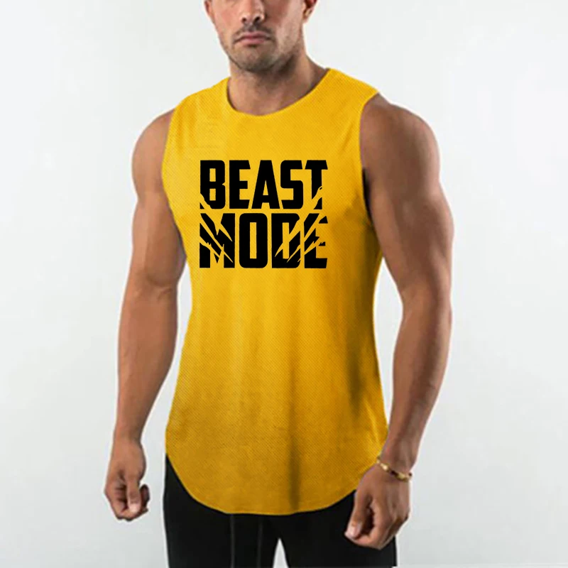 Summer Men Casual Muscle Exercise Sports Vest Outdoor Gym fitness Pumping iron Jogging Bottoming Mesh Quick-drying Cool T-shirts