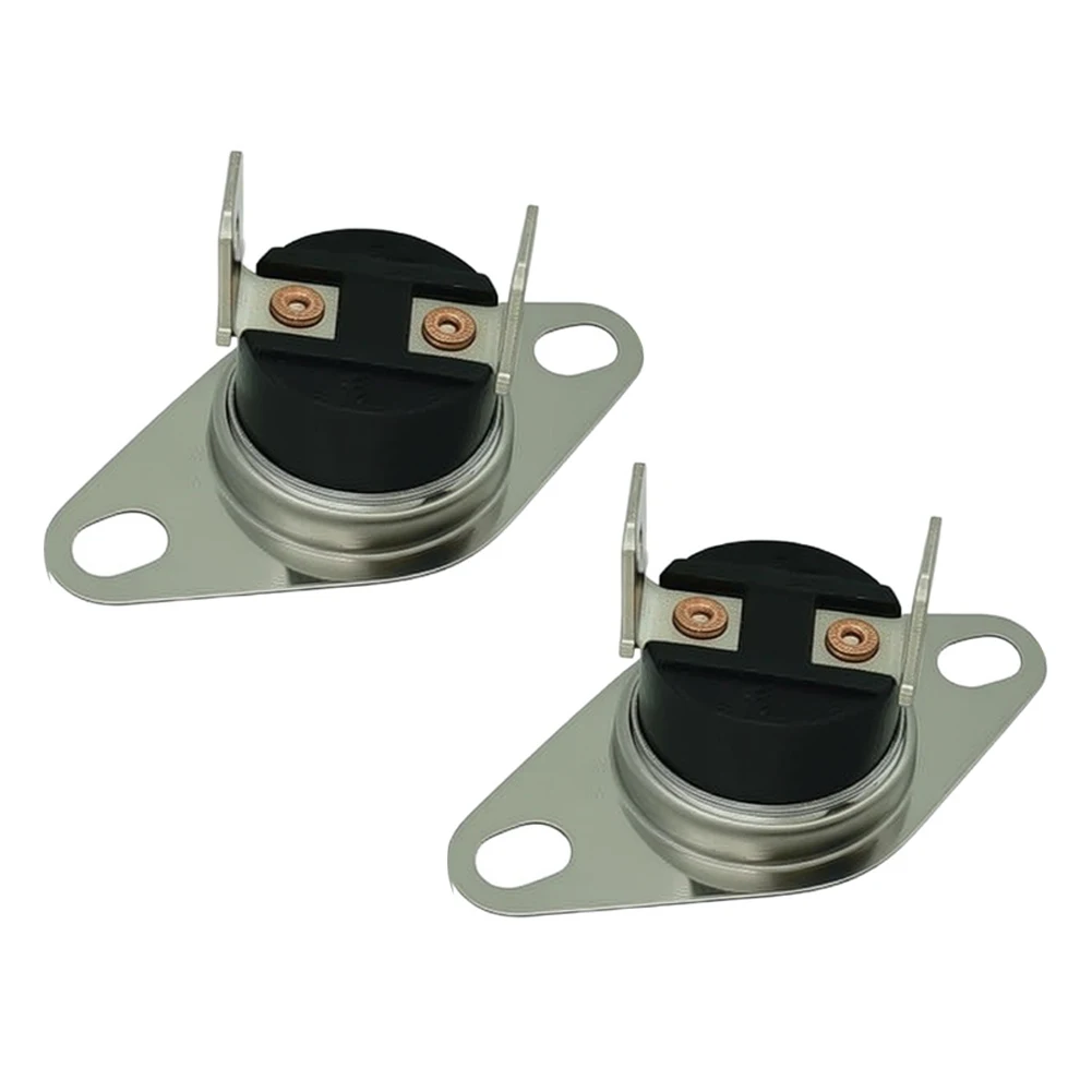 2pcs Normally Open F115-25F Fireplace Blower Thermostats 115 Degree ON 90 Degree-Off Automatic Temperature Control