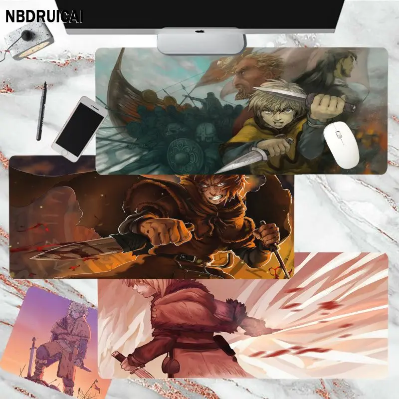 

Vinland Saga Cool Rubber PC Computer Gaming Mousepad Size For Customized Mouse Pad For CS GO PUBG