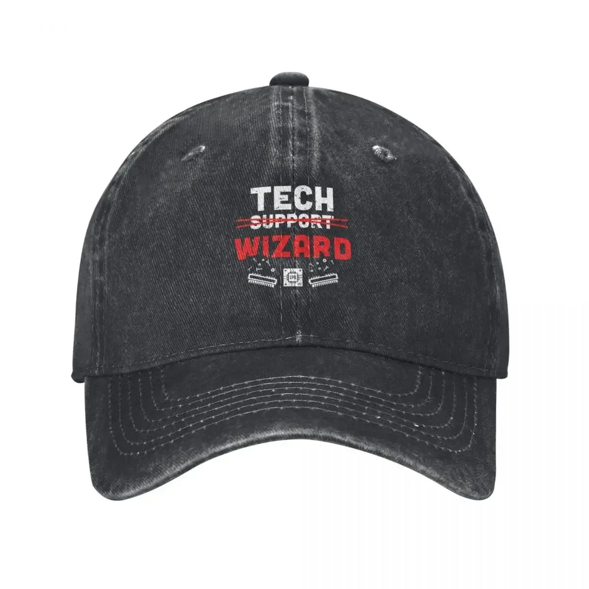 Tech Support Wizard Helpdesk Computer Technician Baseball Cap Streetwear Snapback Cap New Hat For Girls Men's