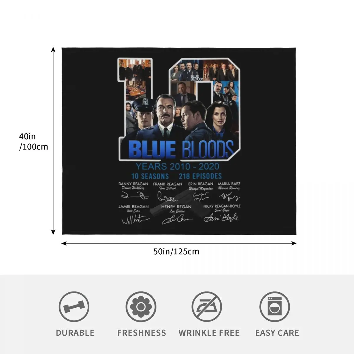 الدم الزرقاء سنة 2010 أ؟؟ 2020 10 مواسم 218 حلقات توقيعات قميص رمي بطانية أريكة قطبية للأطفال