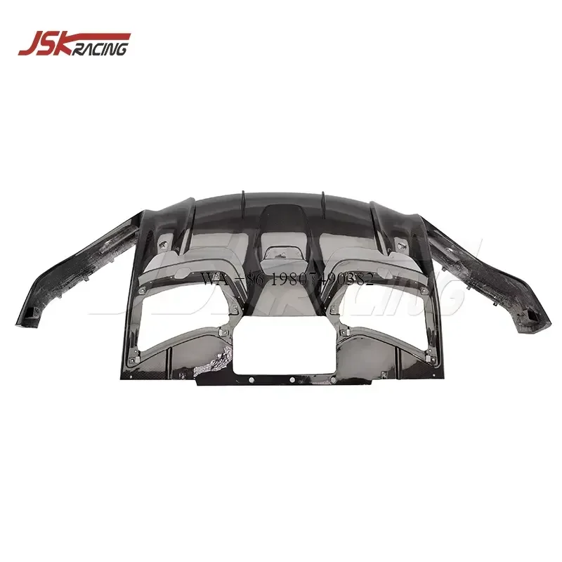 Wmwmnu Dry Carbon Fiber Rear Diffuser for 2024 2025 Purosangue Fuv OEM Style Car Body Kit Bumper Lip Spoiler