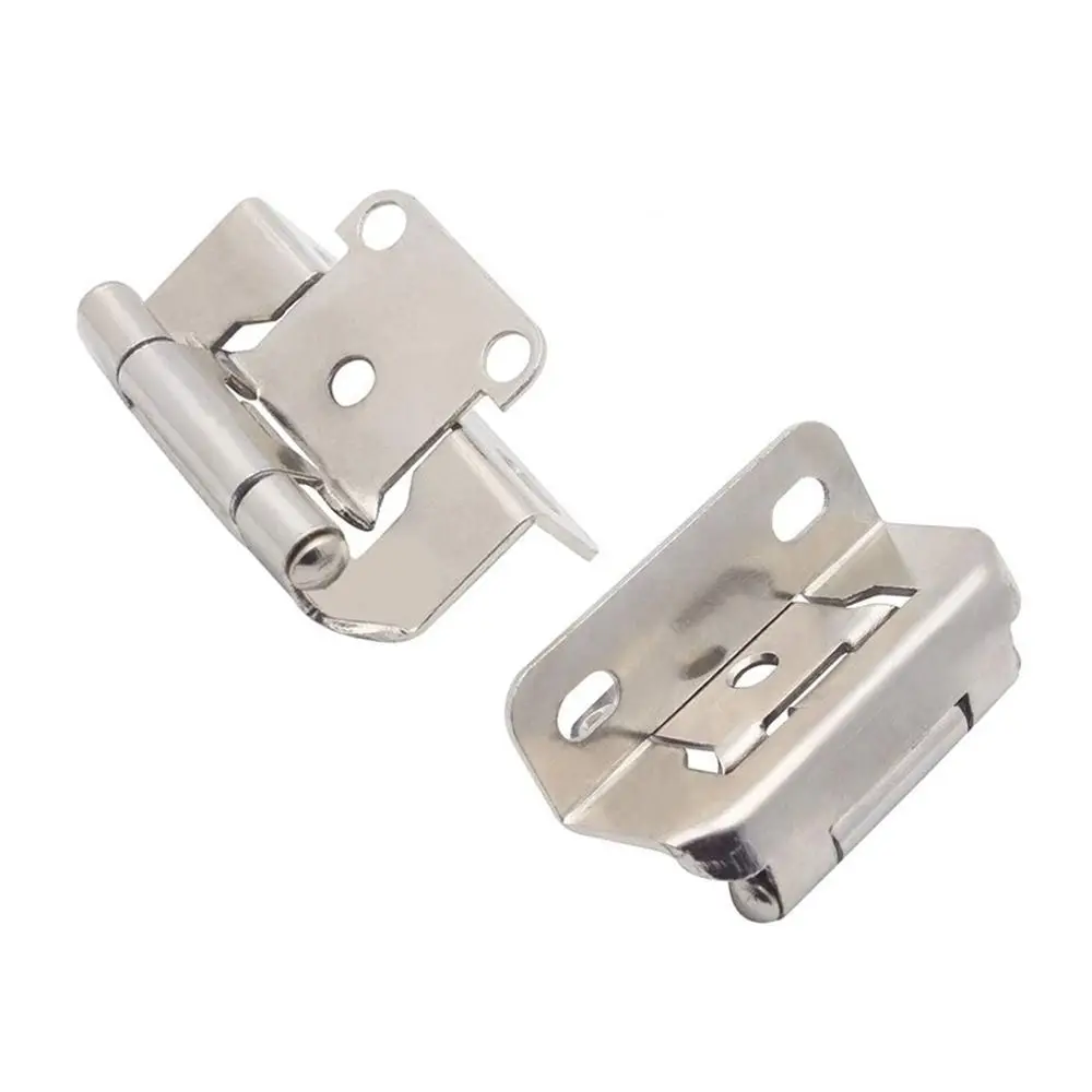 Semi-Concealed Overlay Cabinet Hinges Partial Wrap Adjustable Face Frame Hinges Soft-Close Self-Closing Hinges Hardware view 6
