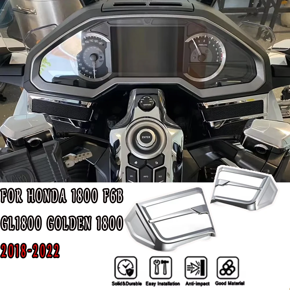 

New motorcycle chrome plated speaker grille cover, suitable for Honda 1800 F6B GL1800 Golden Wing 1800 2018 2019 2020 2021 2022