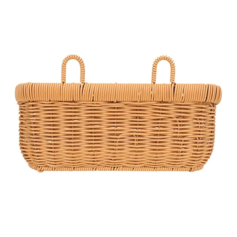 Cesta de almacenamiento de ajo y jengibre, organizador de artículos diversos, cesta de montaje en pared, cesta de ajo de mimbre B