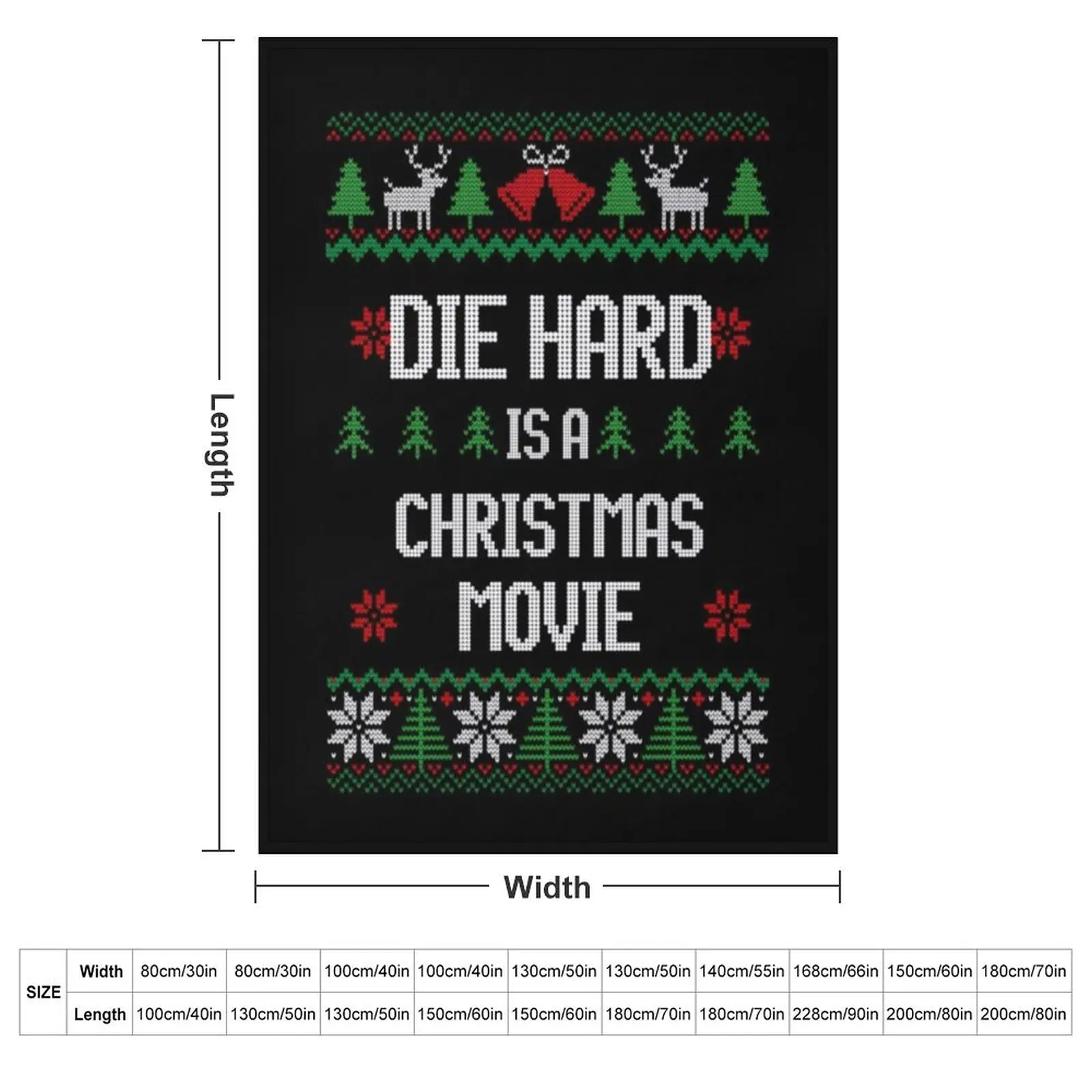 Die Hard is a Christmas Movie Throw Blanket Soft Beds Sofa Throw For Sofa Thin Loose Designers Tourist Blankets