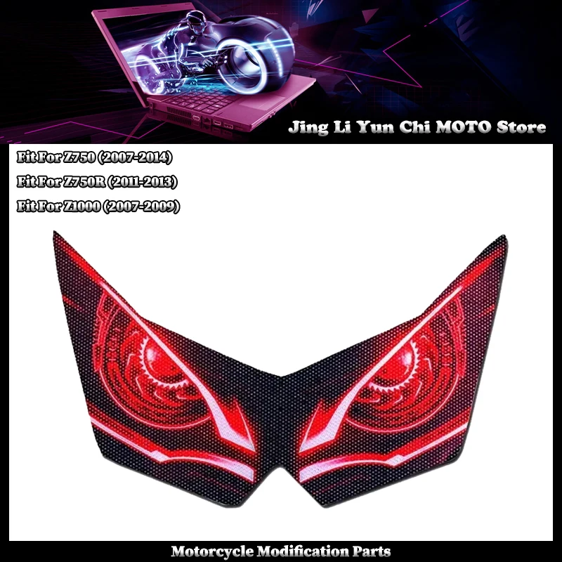 

Motorcycle Protection Headlight Stickers Head Light Eye Decals Fit For KAWASAKI Z750 2007-2014 Z750R 2011-2013 Z1000 2007-2009