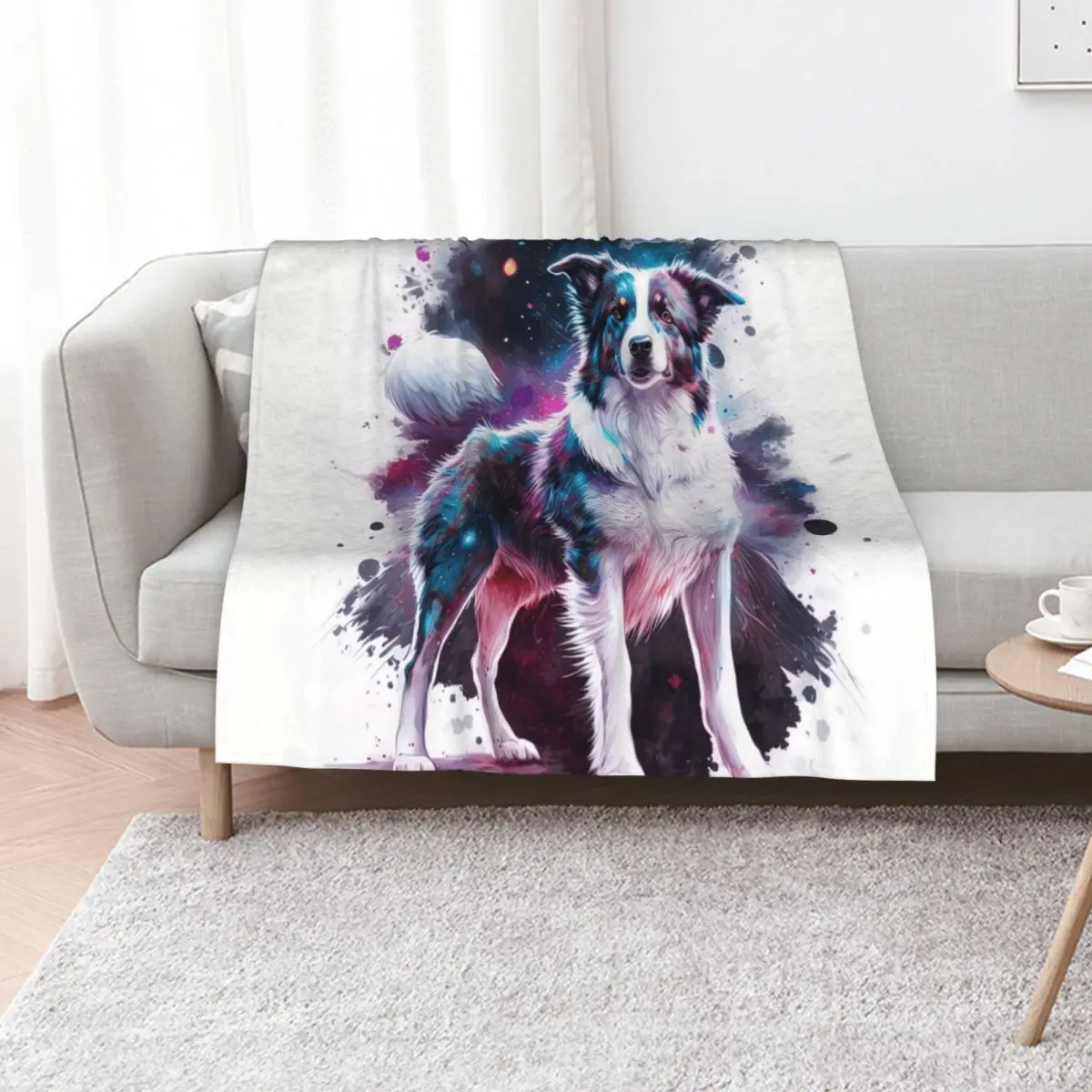 border collie space Throw Blanket Moving Luxury St Blankets Sofas Of Decoration Multi-Purpose Hair cosplay anime Blankets