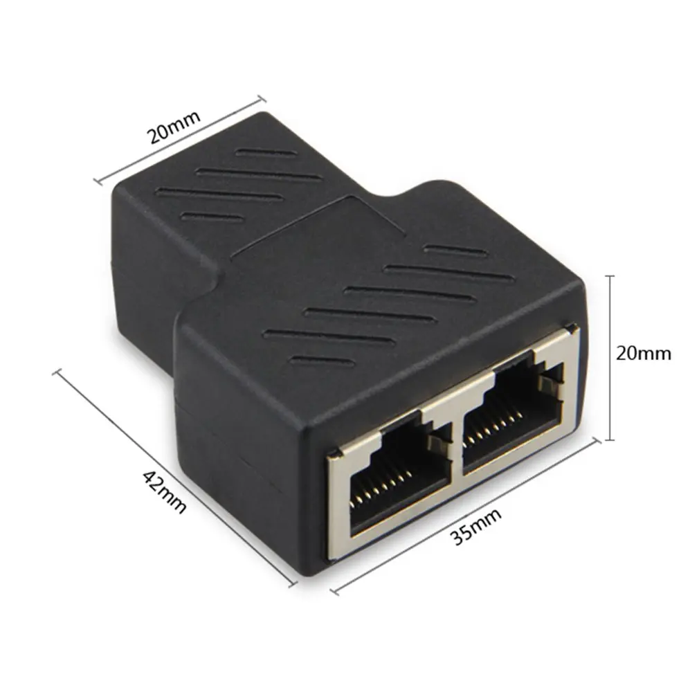 The New Pair Connector RJ45 Uses a One In Two Pair Connector Extender For The Simultaneous Internet Connection Network Head
