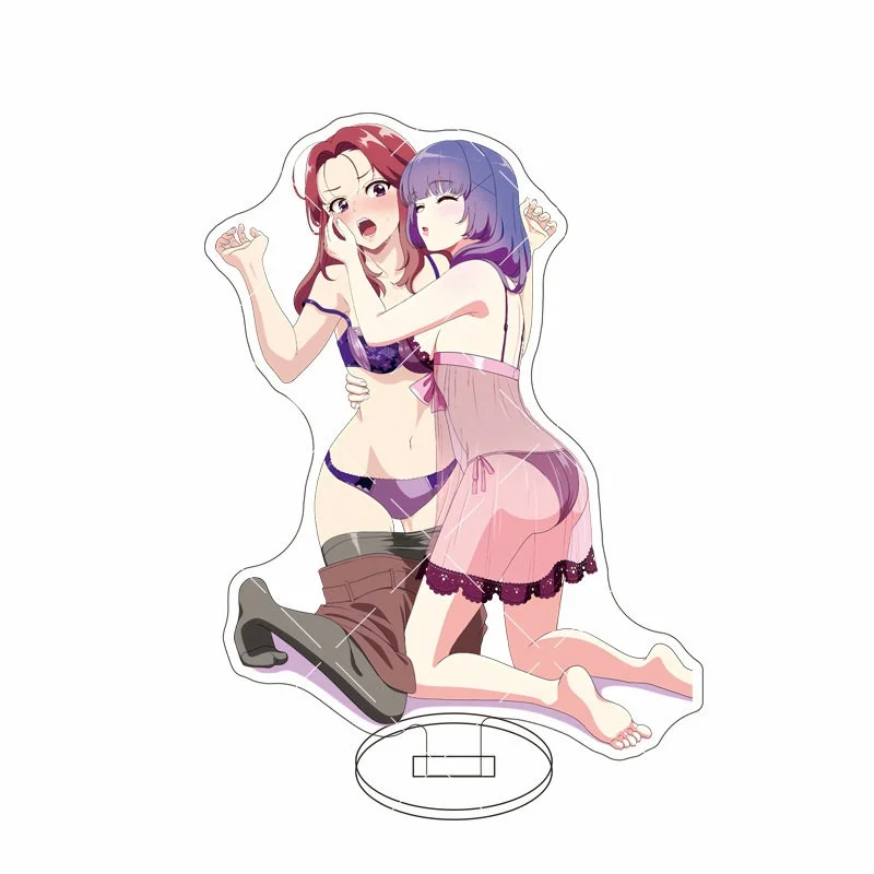 Does Doing It with a Robot Count as Experience? 15CM Acrylic Figure Stand Collecting Accessories Ornament Gifts Keychain