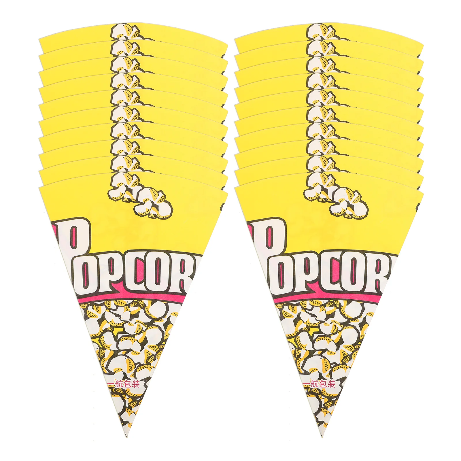 100'lü Patlamış Mısır Kutuları Aperatif Kapları Çocuklar için Kağıt Gıda Torbası Karton Çocuk Bebek Torbaları