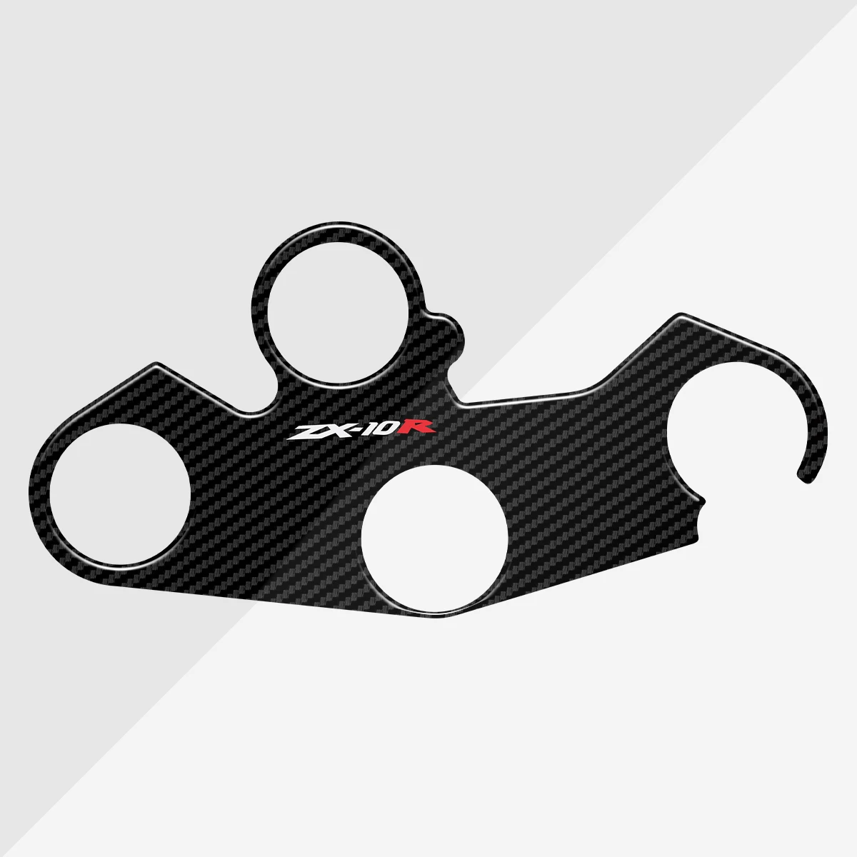 Motorcycle Carbon Fiber Stickers Top Triple Clamp Yoke Case For KAWASAKI ZX10R ZX-10R ZX10 R ZX 10R 2016-2020 2019 2017 2018