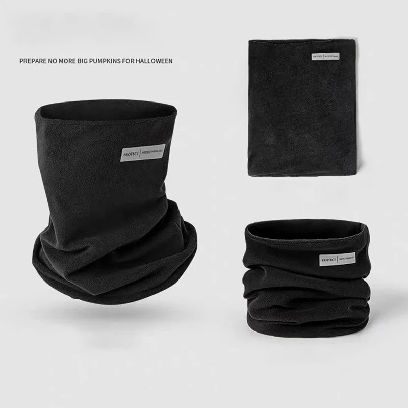 Winter Running Velvet Warm Scarf Thermal Neck Warmer Ski Hiking Cycling Riding Snowboard Scarf Men Women New Fashion【A】