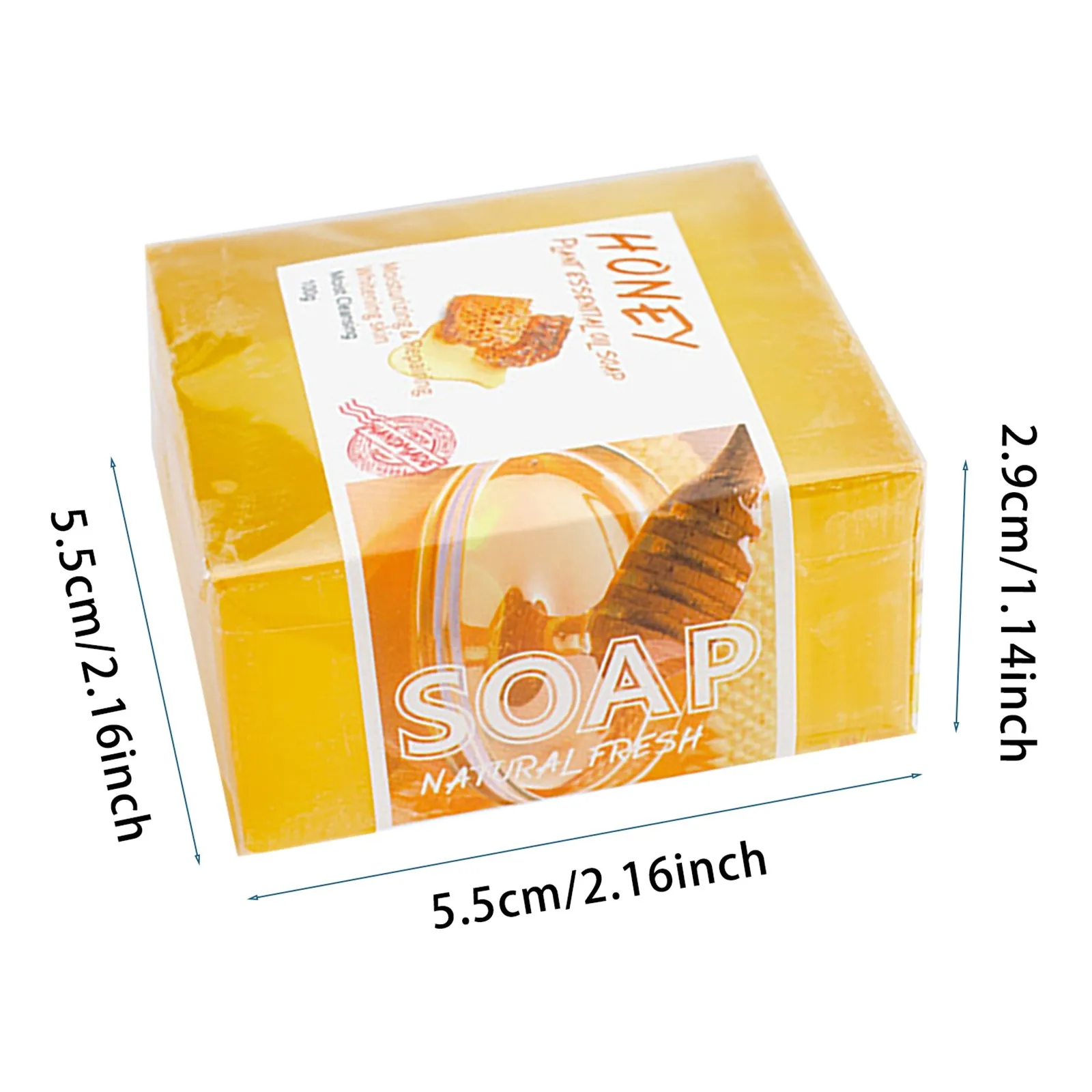 Honey Soap Bar, Organic Natural Honey Soap Bar Turmeric Honey Soap Reduces Dark Spots and Acne Natural essence soap