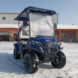 Street Legal 4-miejscowe elektryczne wózki golfowe Samochód Bateria litowa Hulajnoga golfowa 5000W UTV Beach Buggy Wózek golfowy 2 + 2 siedzenia