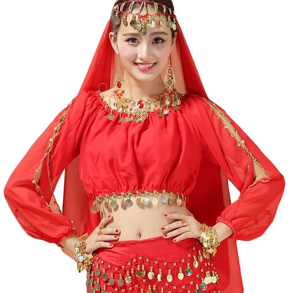 Belly Dance Top Sequined Beaded Top Sexy Dancing Costume Festival Club Party Fringe Costume For Thailand/India/Arab