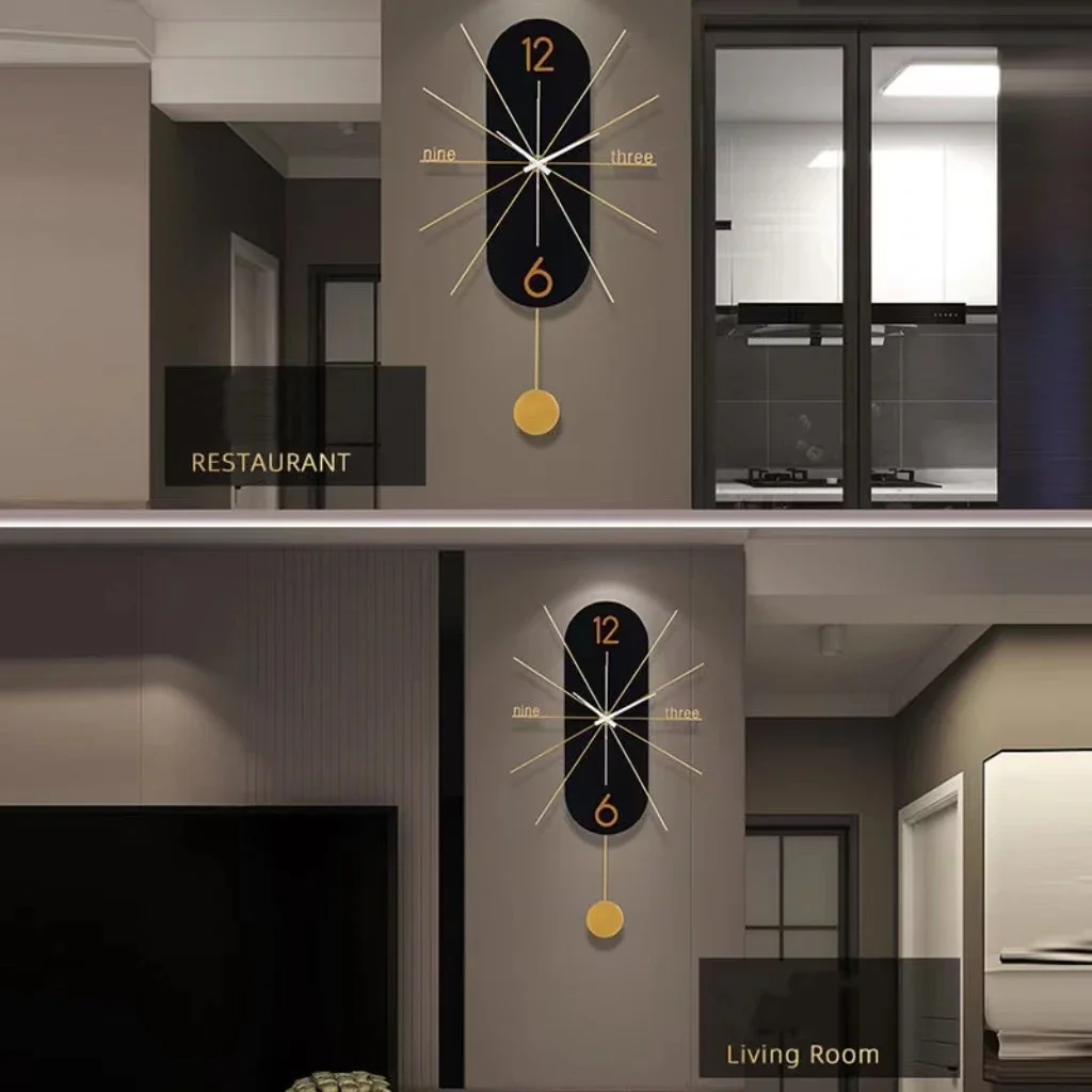 

-73X41 см Чистая красная личность, креативная мода, современная простая атмосфера, свет, роскошный дом, отель, салон красоты, настенные часы для спортзала